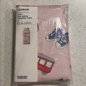 LEKRUM Twin Size Pink Bedding Set